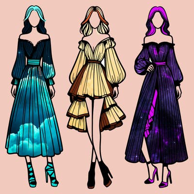 fashion models dresses