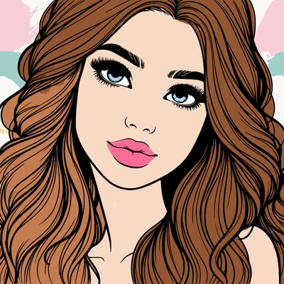 beautiful realistic girl