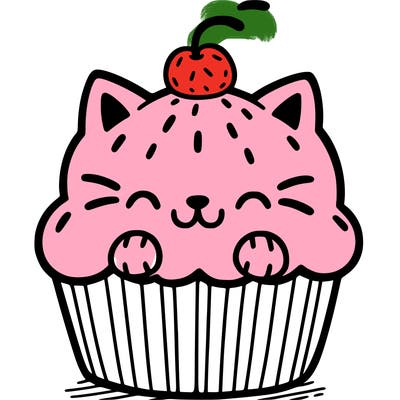 cat cupcake