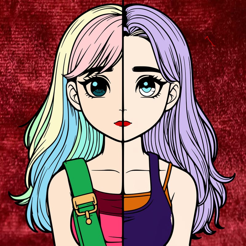 realistic girl split