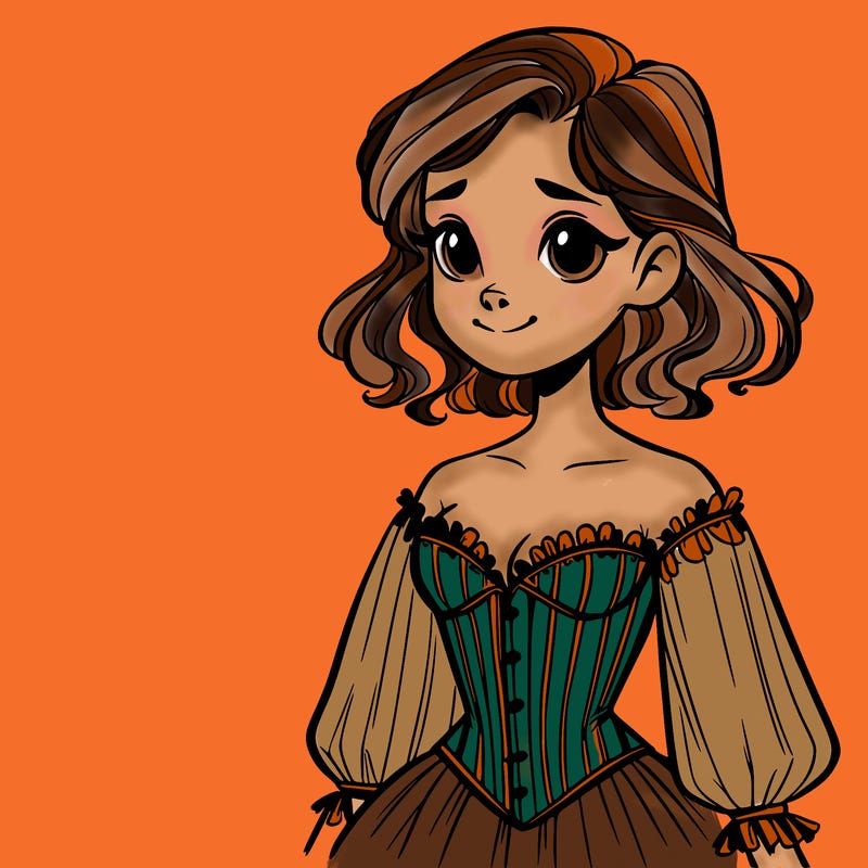 girl in corset