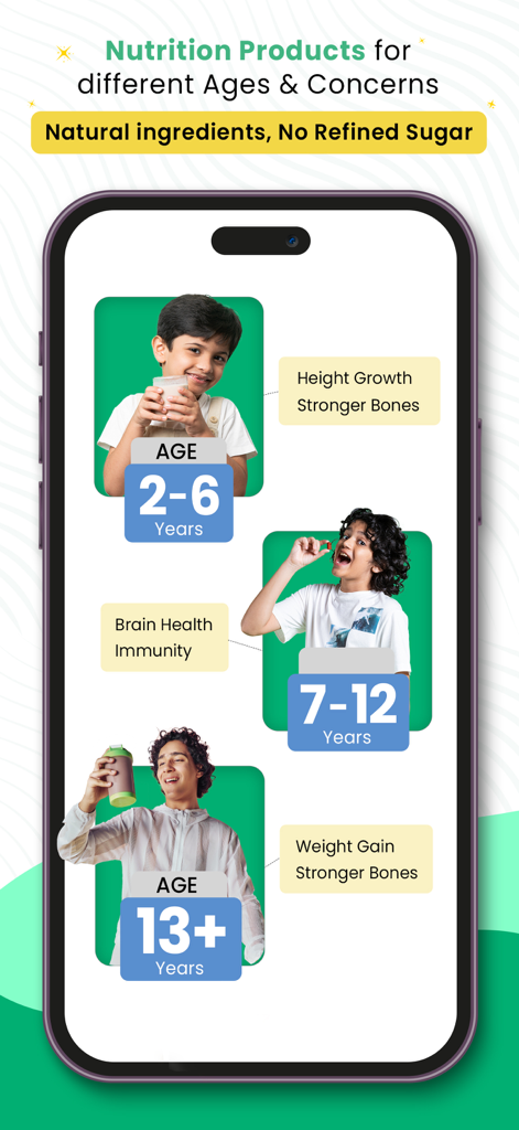 Little Joys: Kids Health App - Kids nutrition products categorized by age and health concerns