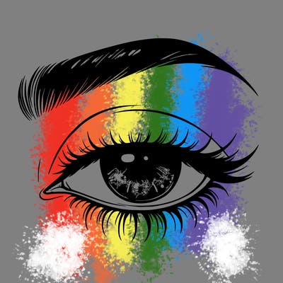 eye closed realistic