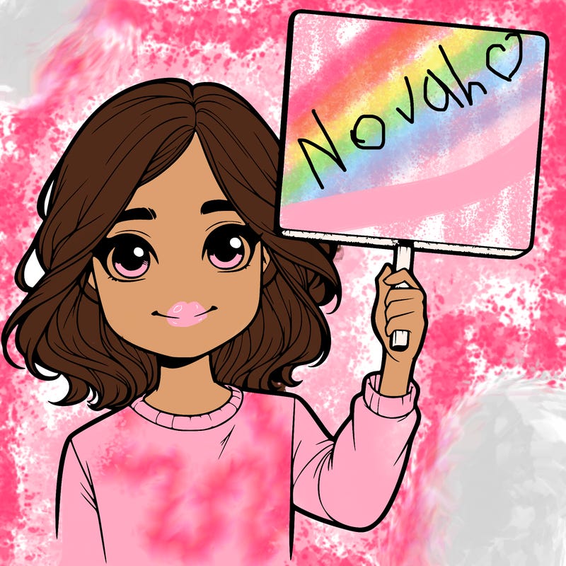 realistic girl holding up a sign