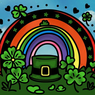 st patrick’s day rainbow