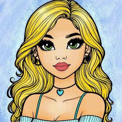 realistic pretty girl