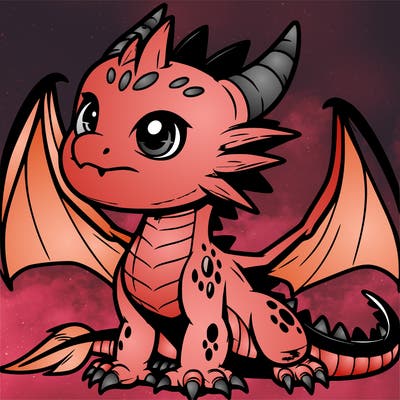 fierce baby night dragon