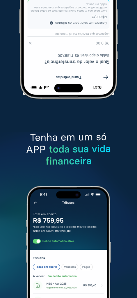 Caveo - Caveo mobile app interface for tracking medical taxes and finances