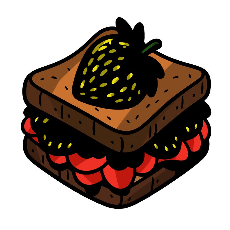strawberry sandwich