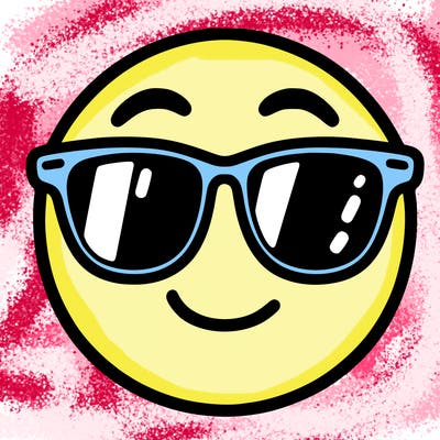 emoji with sunglasses