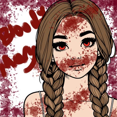 realistic girl with braids