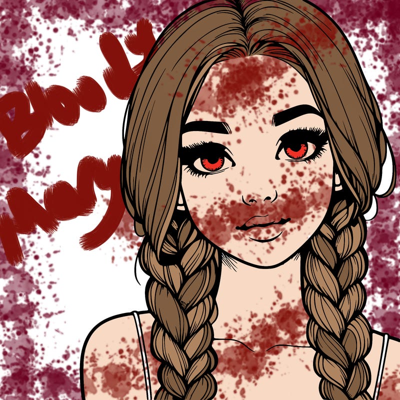 realistic girl with braids