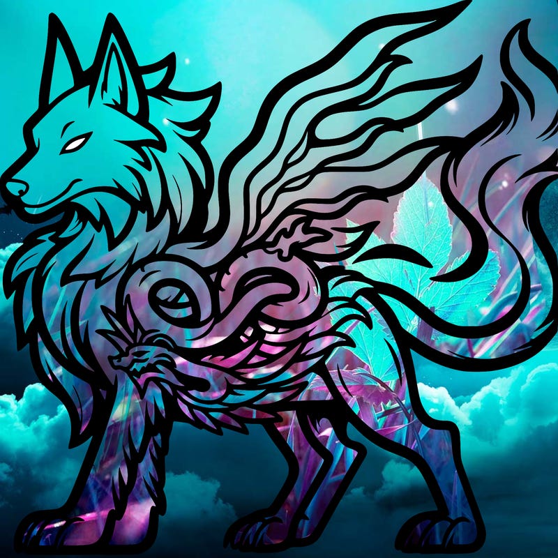 dragon + wolf