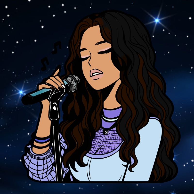 realistic female singer