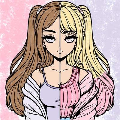 realistic girl split