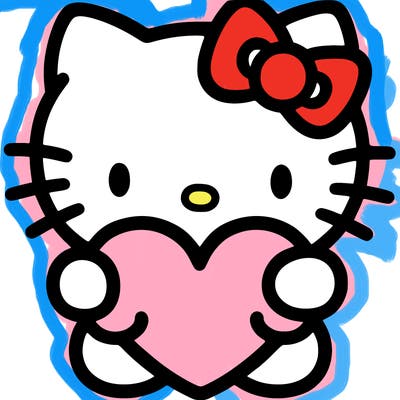 hello kitty with heart