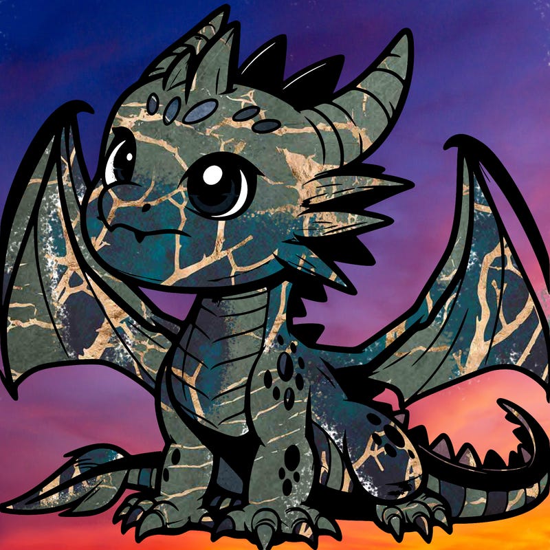 fierce baby night dragon