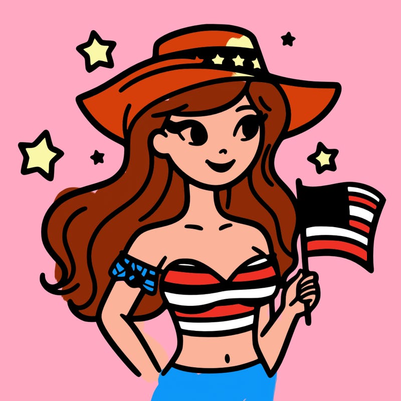 fourth of july woman
