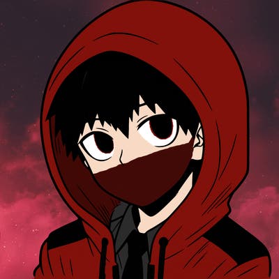 manga character with a hoodie