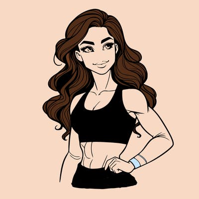 gorgeous girl with good body