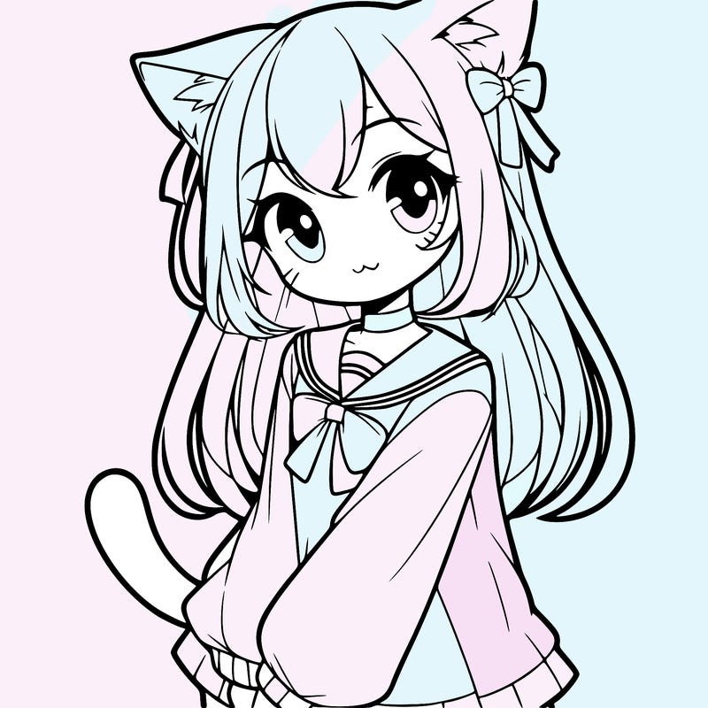 cat anime girl