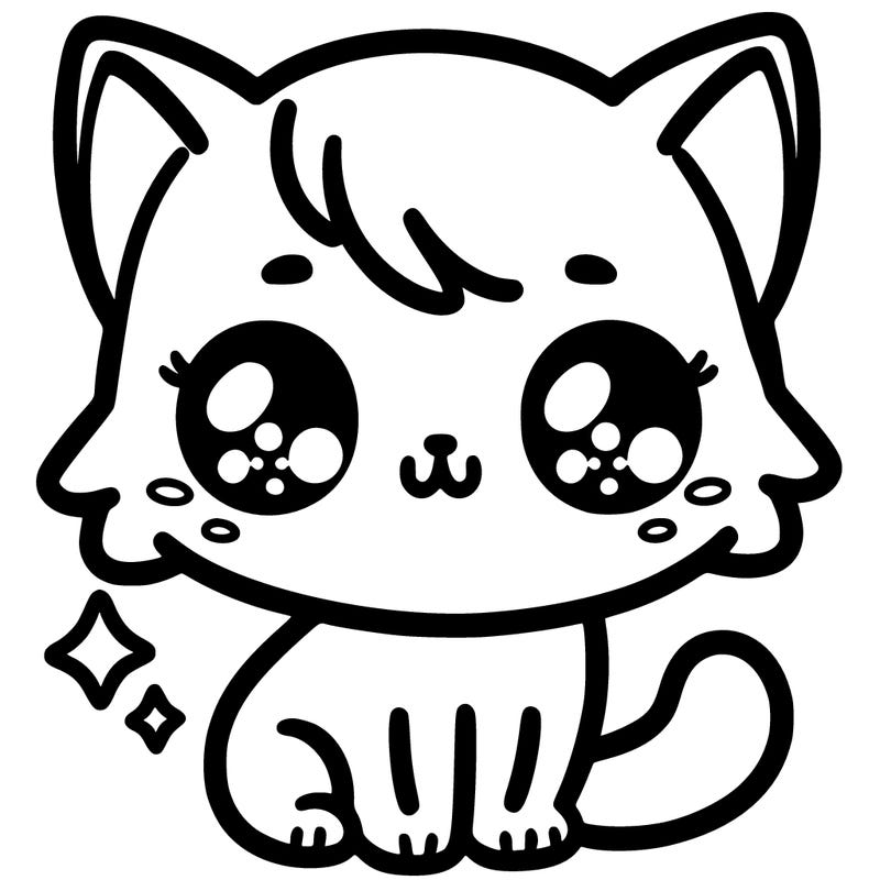 cute kawai kitten