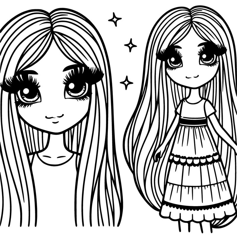 girl long hair long eyelashes model