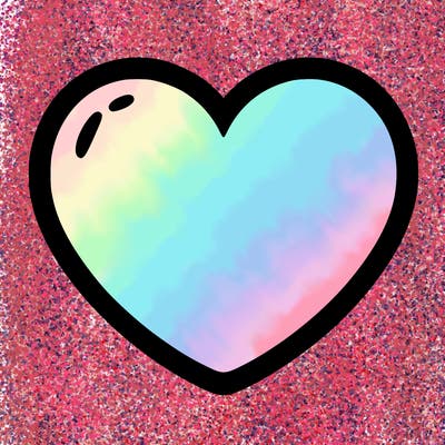 a blank heart