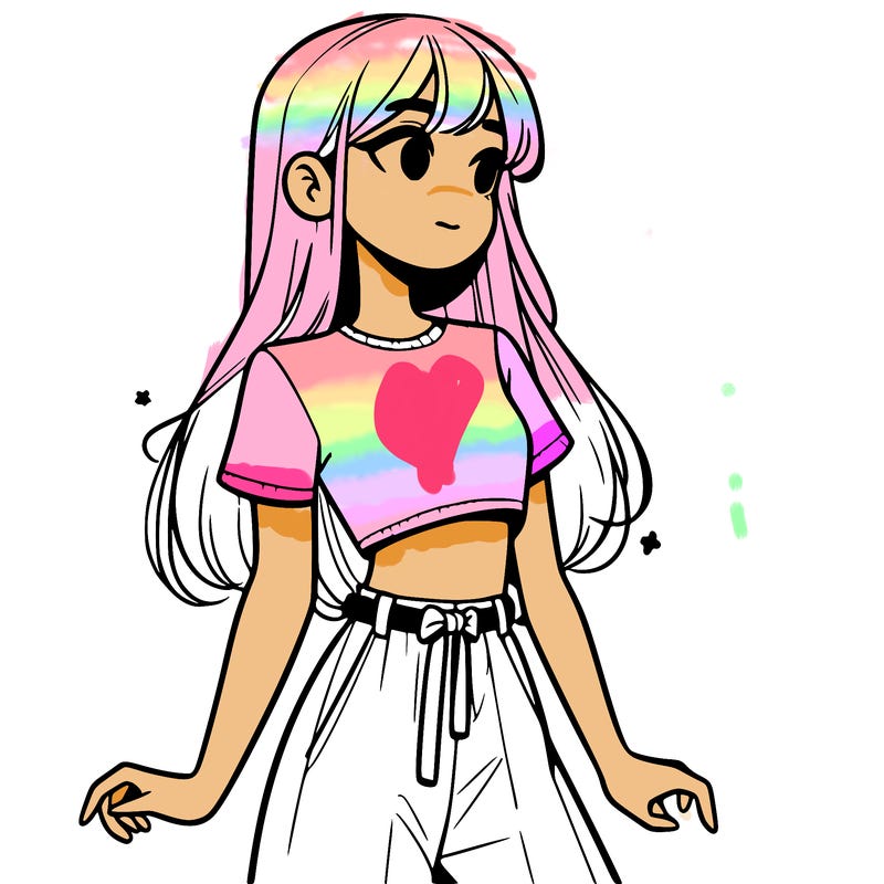 girl in a cute crop top