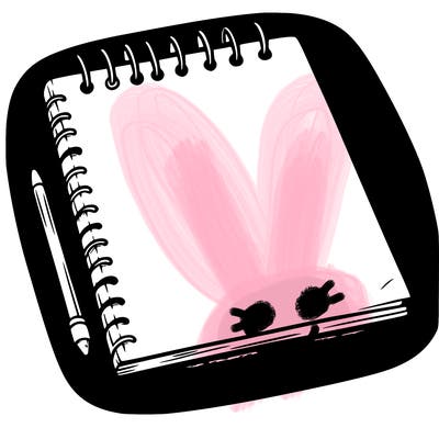 a blank sketch pad