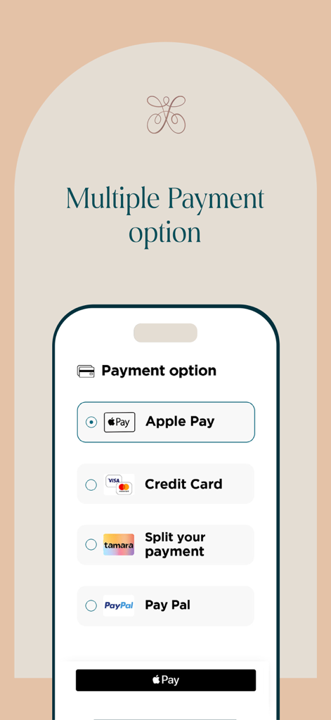 Floward Online Flowers & Gifts - Floward app checkout screen showing multiple payment options including Apple Pay and PayPal