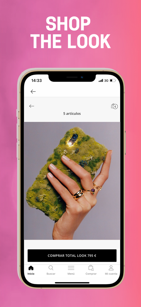 TOUS - TOUS mobile app Shop the Look screen showing jewelry and accessories
