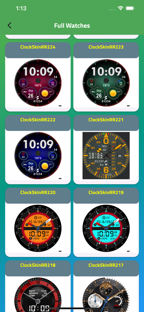 Watch faces for Smart watches - カスタマイズ用のさまざまなデジタルおよびアナログスマートウォッチフェイスデザインのギャラリー
