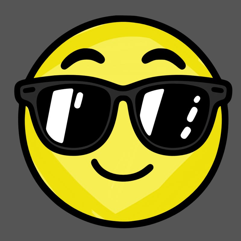 emoji with sunglasses