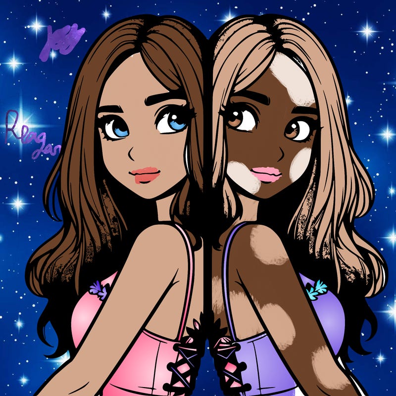 a realistic girl split