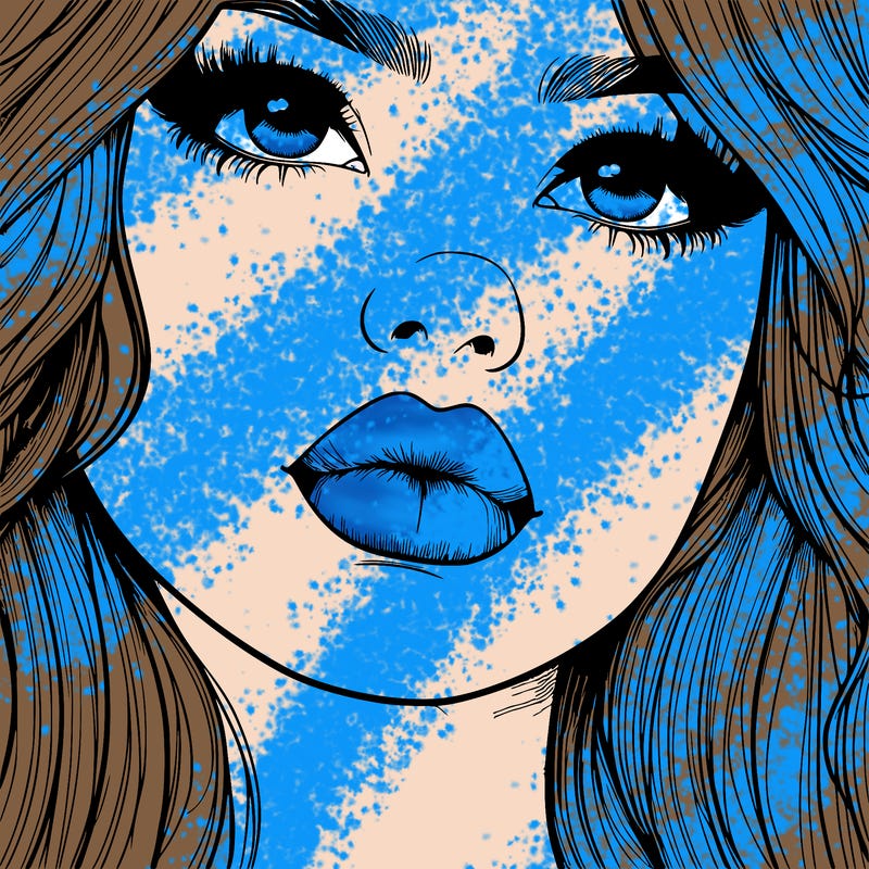 really realistic girl with lips