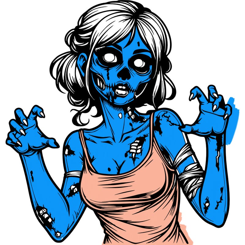 realistic zombie girl