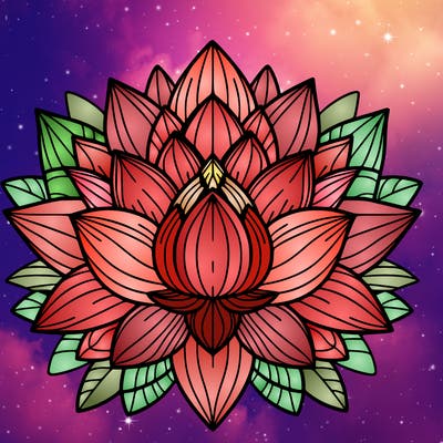 lotus flower mandala
