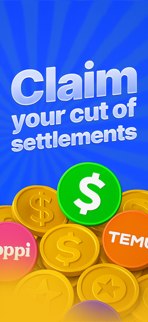 Claim - Make Them Pay - 金貨とブランドアイコンが表示された、補償金の請求画面