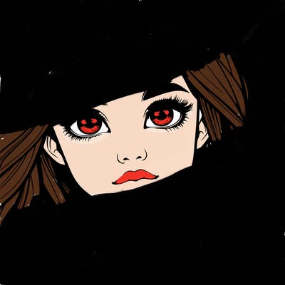 realistic girl whith cute eyes