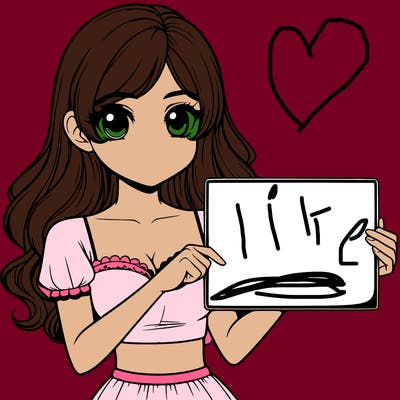 realistic pretty girl holding blank sign