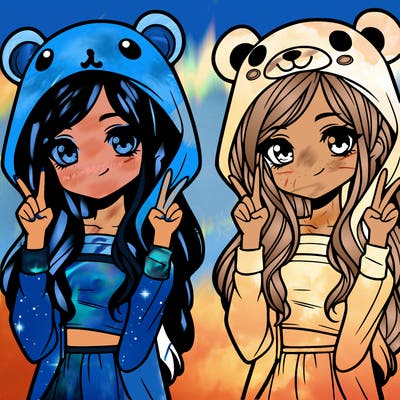 teen girl in animal costume