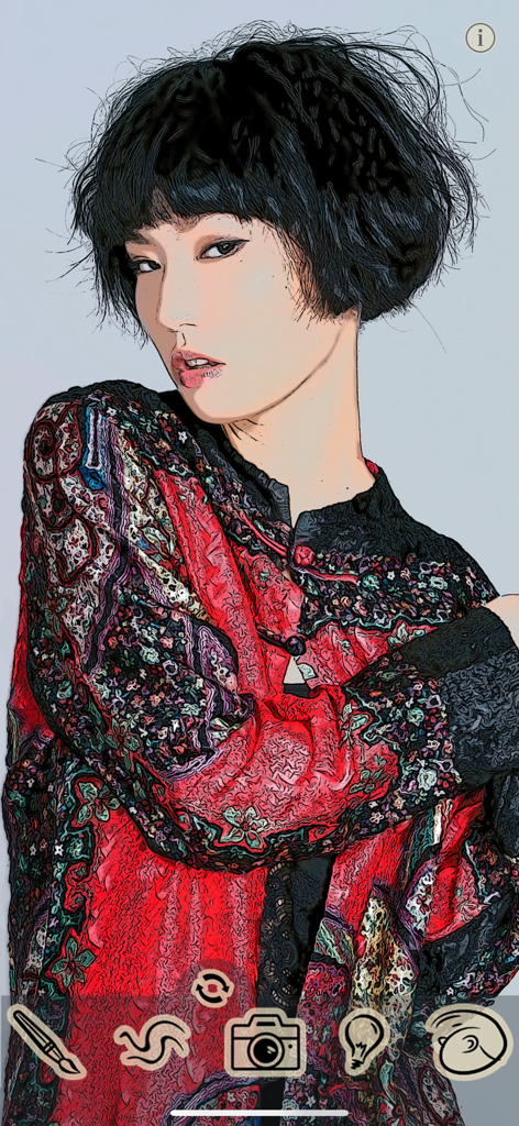 ToonCamera - Cartoon art effect on a portrait in ToonCamera app