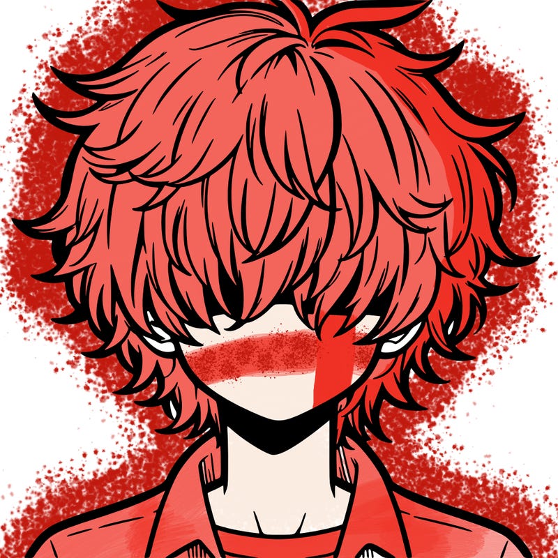 manga boy fluffy hair covering his eyes