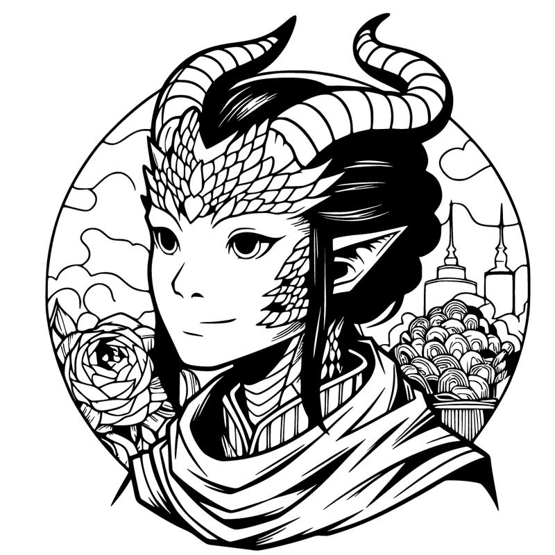 realistic dragon girl