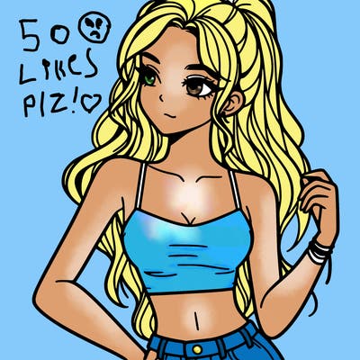 girl in crop top