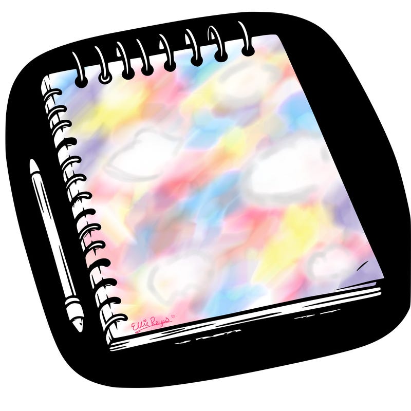 a blank sketch pad