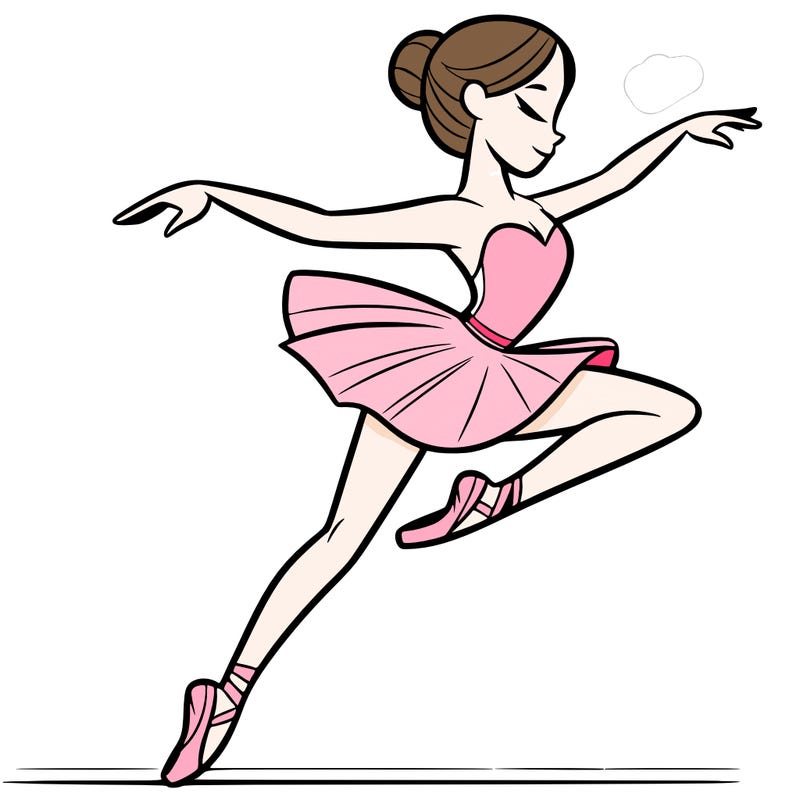 ballerina doing a leap