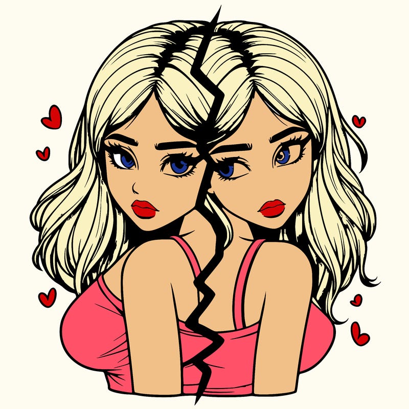 realistic girl split