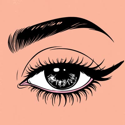 eye closed realistic